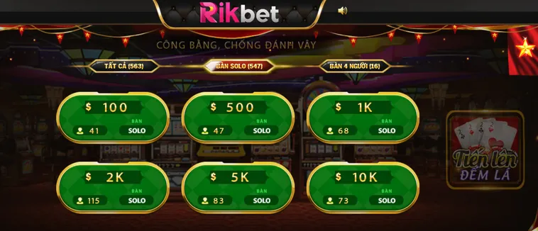 Chinh Phục Đỉnh Cao Tiến Lên Đếm Lá tại RikBet Với Cơ Hội Thắng Lớn