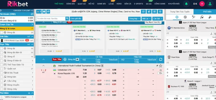 Trải Nghiệm Cá Cược Thể Thao IM Sports RikBet Đỉnh Cao Nhất Hiện Nay