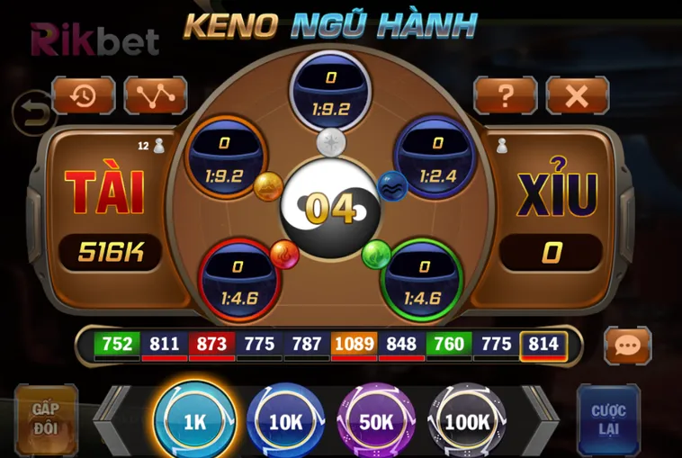 Keno Mini Tại RikBet Trò Chơi Con Số May Mắn Với Phần Thưởng Cực Kỳ Hấp Dẫn
