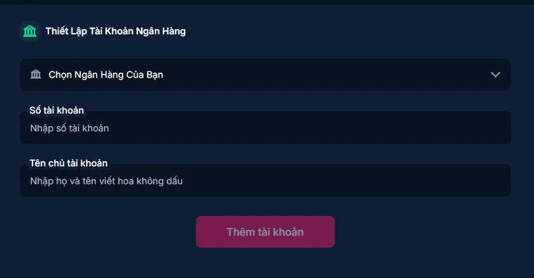 Nạp tiền qua ngân hàng nội địa an toàn tiện lợi bảo mật .