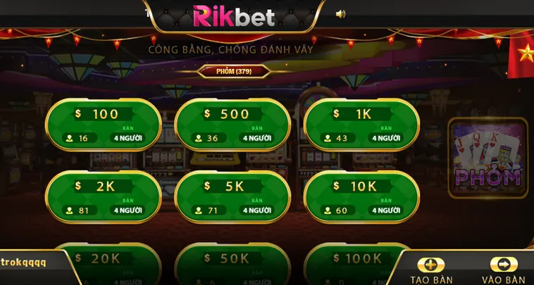 Thử Thách Trí Tuệ Với Game Phỏm Tại RikBet Sân Chơi Đẳng Cấp Nhất